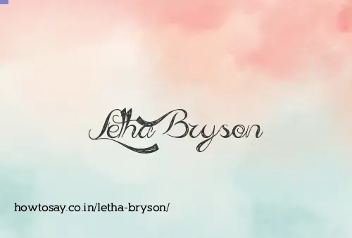 Letha Bryson