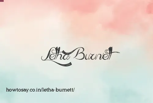 Letha Burnett