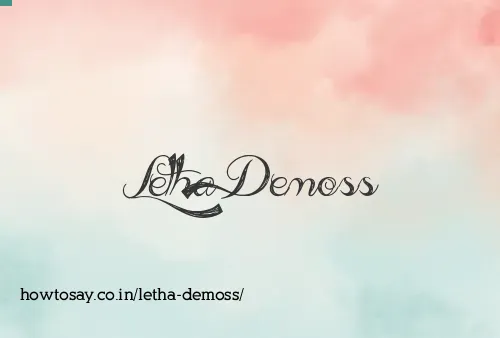 Letha Demoss