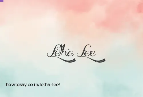 Letha Lee