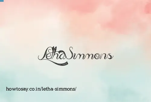 Letha Simmons