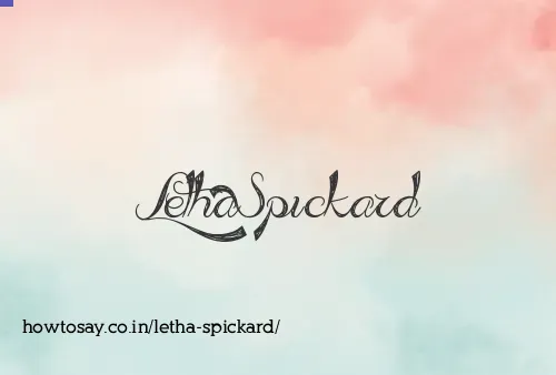 Letha Spickard