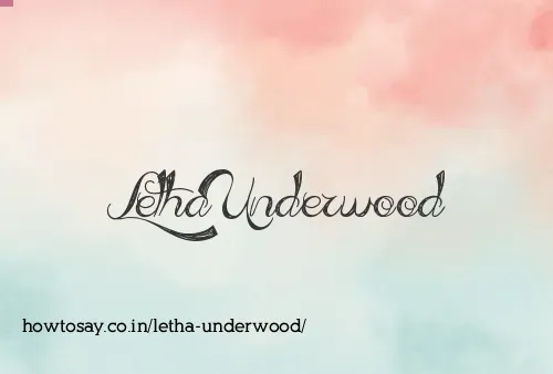 Letha Underwood