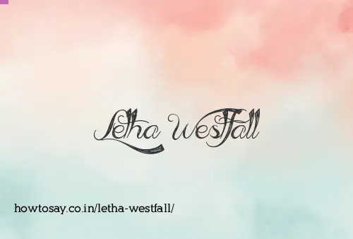 Letha Westfall