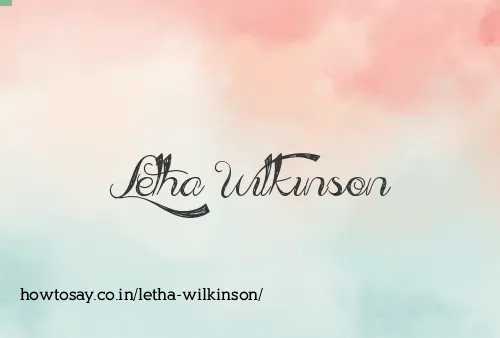 Letha Wilkinson