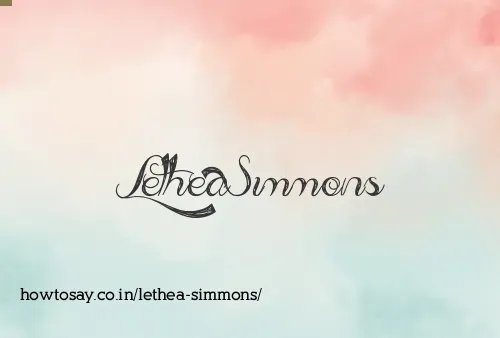 Lethea Simmons