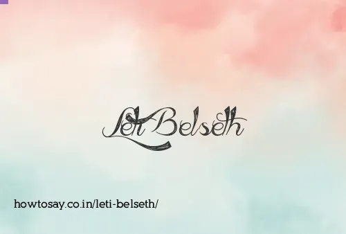 Leti Belseth