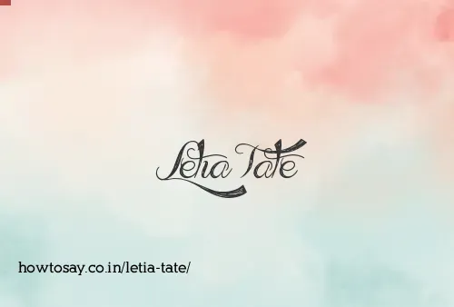 Letia Tate