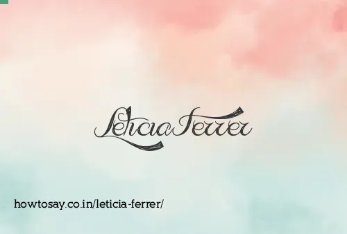 Leticia Ferrer