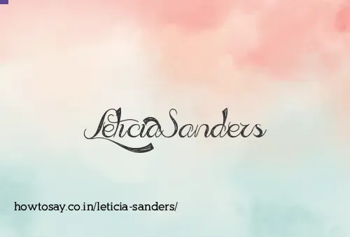 Leticia Sanders