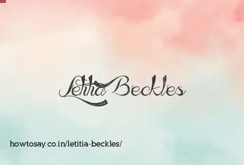 Letitia Beckles
