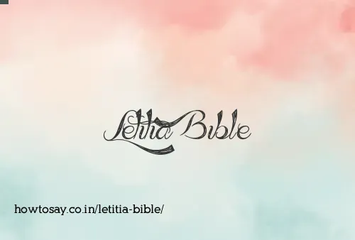 Letitia Bible