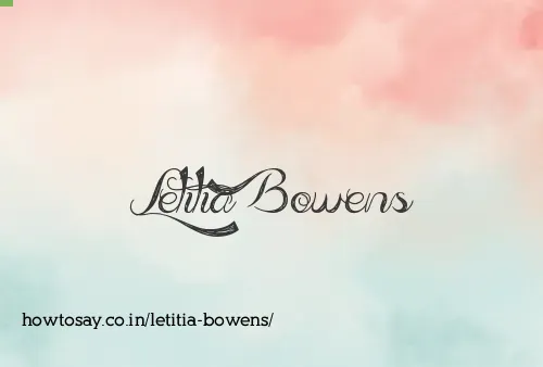 Letitia Bowens