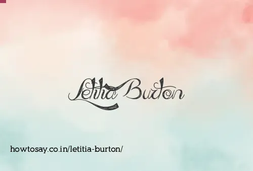 Letitia Burton
