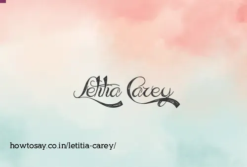 Letitia Carey