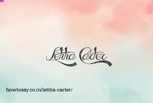 Letitia Carter