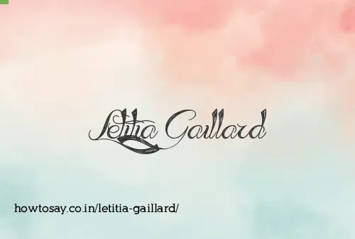 Letitia Gaillard