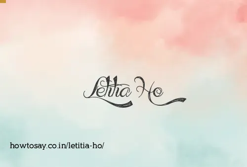 Letitia Ho