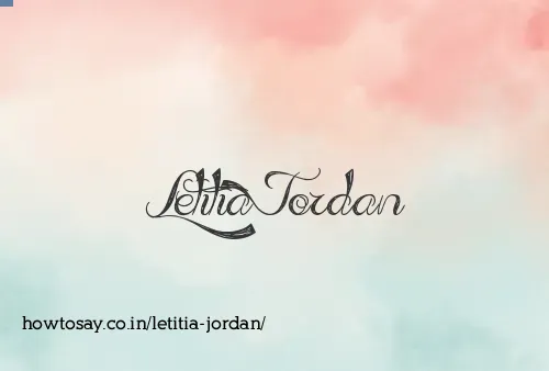 Letitia Jordan