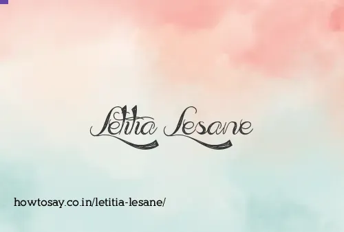 Letitia Lesane