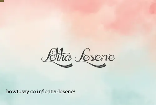 Letitia Lesene