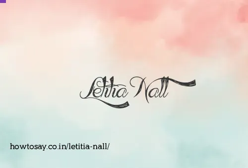 Letitia Nall