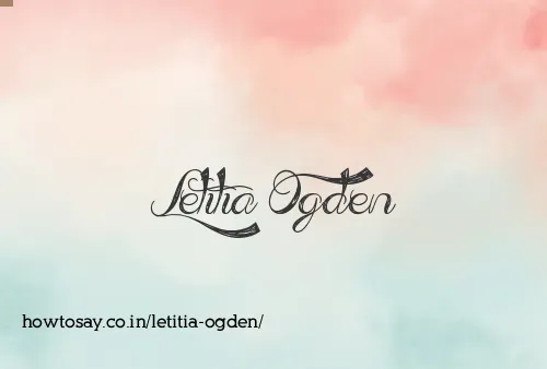 Letitia Ogden