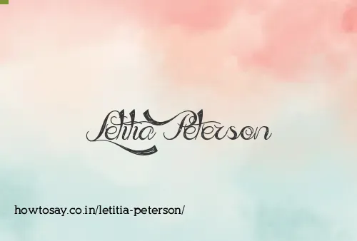 Letitia Peterson