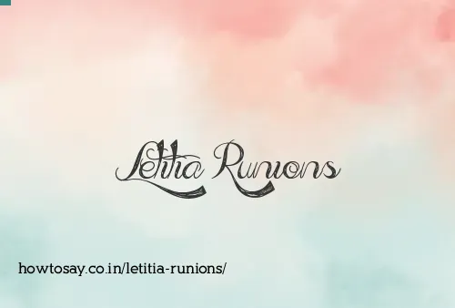Letitia Runions