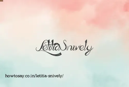 Letitia Snively