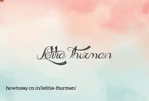 Letitia Thurman