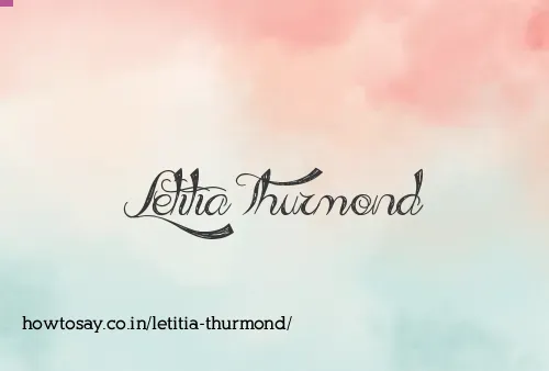 Letitia Thurmond