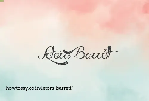 Letora Barrett