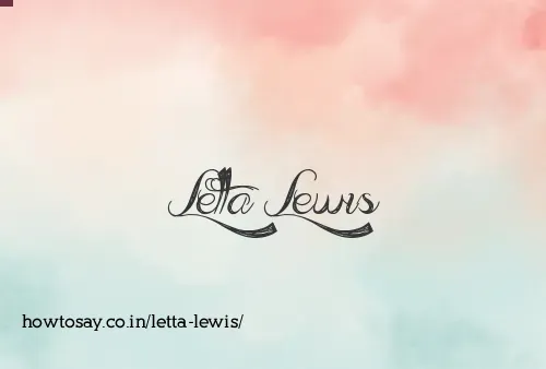 Letta Lewis