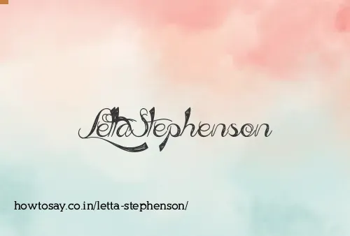 Letta Stephenson