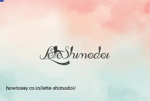 Lette Shimodoi