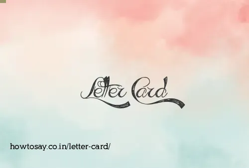 Letter Card