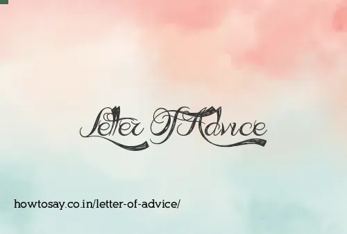 Letter Of Advice
