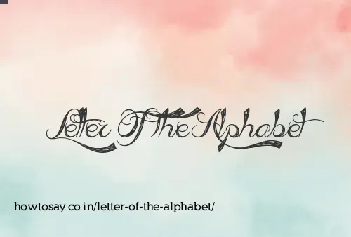 Letter Of The Alphabet