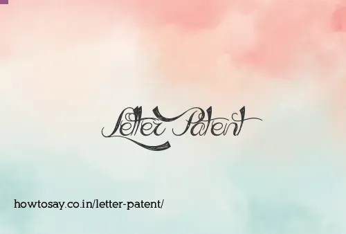 Letter Patent