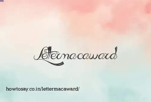 Lettermacaward