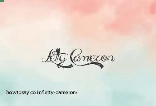 Letty Cameron
