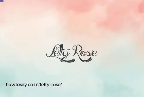Letty Rose
