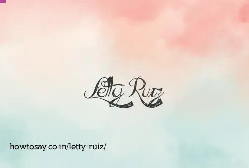 Letty Ruiz