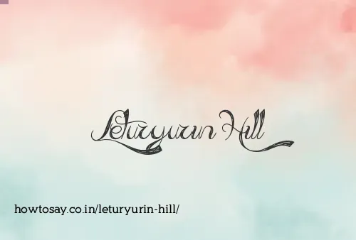 Leturyurin Hill