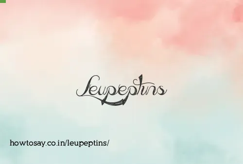 Leupeptins