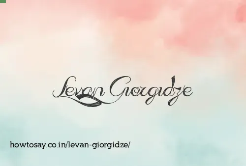Levan Giorgidze