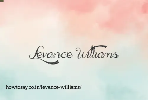 Levance Williams