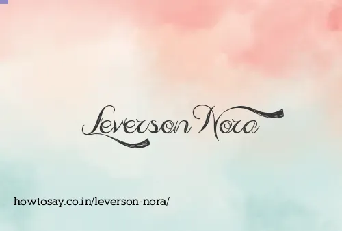 Leverson Nora