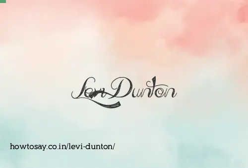 Levi Dunton